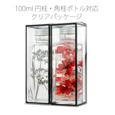 100mlサイズ透明パッケージ10組セット(円柱・角柱対応)-h09