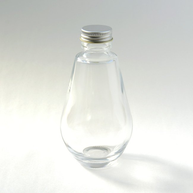 ハーバリウム用しずく型ガラス瓶218ml