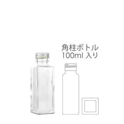 角柱ガラスボトル100ml-y17