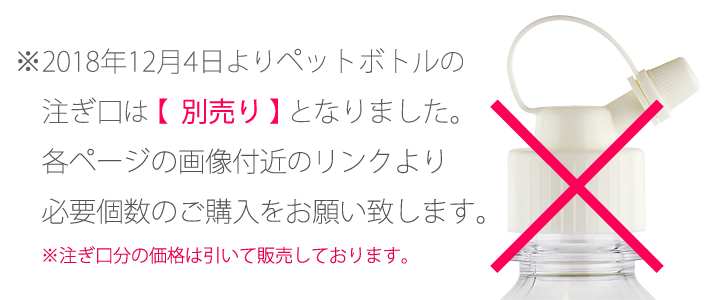 注ぎ口別売について